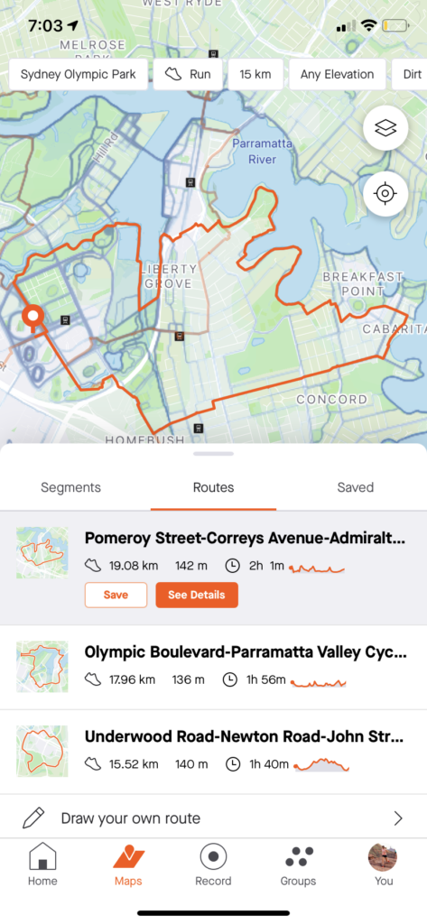 strava map segment route