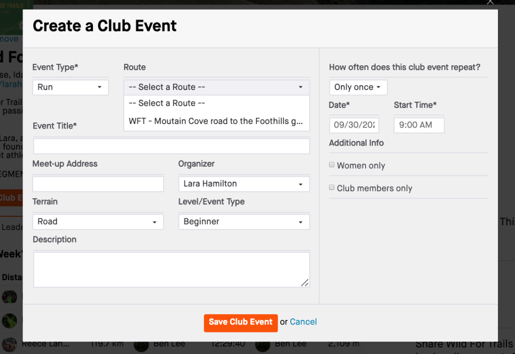 strava club event 2