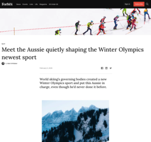 Forbes Australia Lara Hamilton Olympic Coaching Skimo trail running Australia