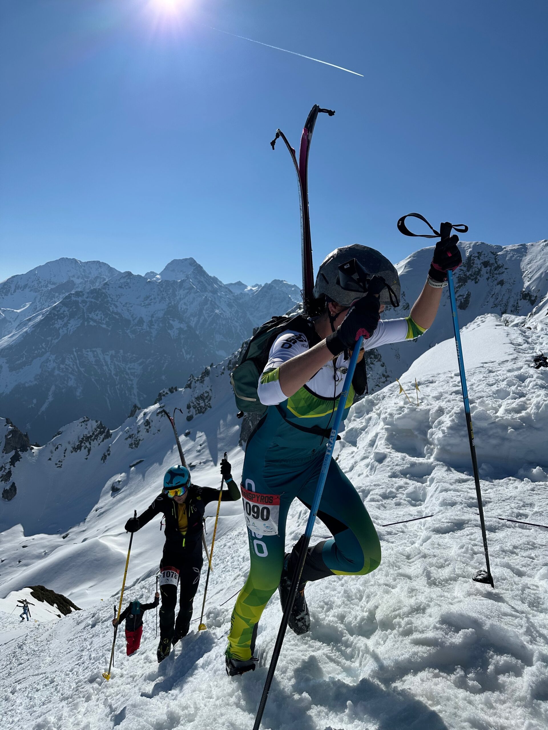 Lara Hamilton skimo training Pyrenees Font-Romeu France ski mountaineering coaching Australia
